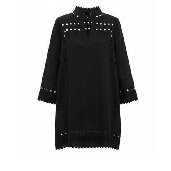 TUCKERNUCK Black Cutout Dawson Tunic Size L NWT Retail $188 Tuckernuck - Picture 7 of 7